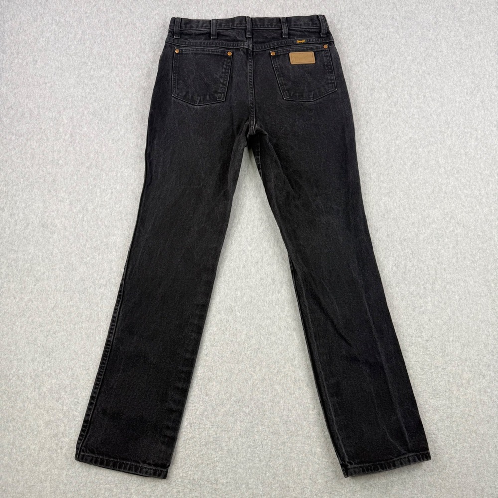 Wrangler Jeans Mens Fits 33x32 Black 936WBK Slim Fit Cowboy Cut Western Denim - Picture 5 of 13